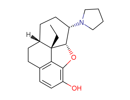 Phenanthro[4,5-bcd]furan-3-ol, 9ca-ethyl-4aa,5,6,7,7aa,8,9,9c-octahydro-5b-(1-pyrrolidinyl)- (8CI)