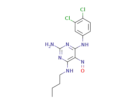N~4~-butyl-N~6~-(3,4-dichlorophenyl)-5-nitrosopyrimidine-2,4,6-triamine