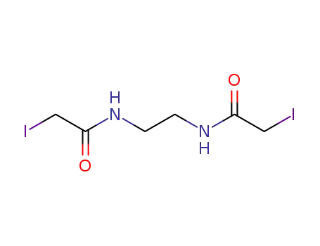 Molecular Structure of 7250-43-3 (N,N'-Ethylenebis(iodoacetamide))