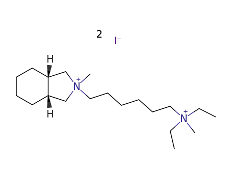 Molecular Structure of 7253-50-1 (2-{6-[diethyl(methyl)ammonio]hexyl}-2-methyloctahydro-1H-isoindolium)