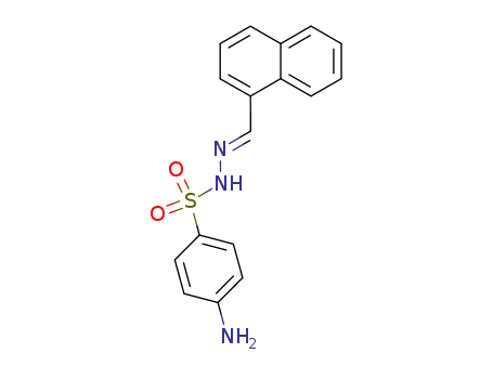 Molecular Structure of 7251-72-1 (4-amino-N-(naphthalen-1-ylmethylideneamino)benzenesulfonamide)