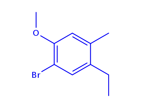 Molecular Structure of 725227-63-4 (Anisole, 2-bromo-4-ethyl-5-methyl- (5CI))