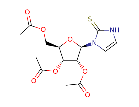 [3,4-diacetyloxy-5-(2-sulfanylidene-3H-imidazol-1-yl)oxolan-2-yl]methyl acetate cas  72342-33-7