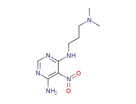 <i>N</i><sup>4</sup>-(3-dimethylamino-propyl)-5-nitro-pyrimidine-4,6-diyldiamine