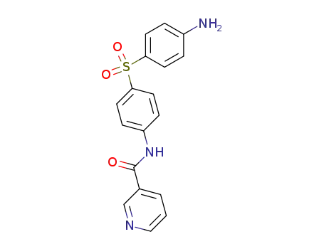 Molecular Structure of 7252-04-2 (N-{4-[(4-aminophenyl)sulfonyl]phenyl}pyridine-3-carboxamide)