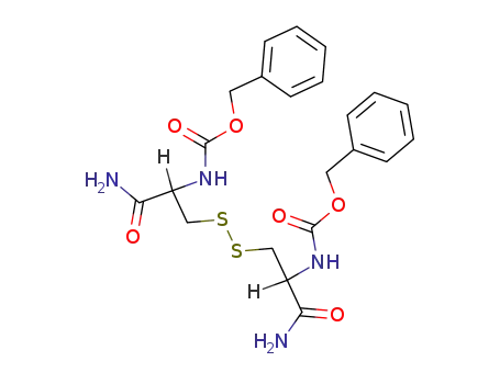 Molecular Structure of 7249-75-4 (benzyl N-[1-carbamoyl-2-(2-carbamoyl-2-phenylmethoxycarbonylamino-ethy l)disulfanyl-ethyl]carbamate)