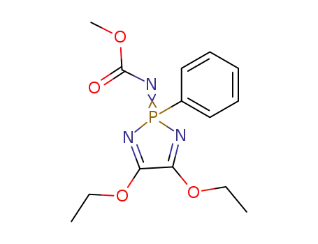 2H-1,3,2-Diazaphosphole,2-(carboxyimino)-4,5-diethoxy-2,2-dihydro-2-phenyl-, methyl ester (7CI,8CI)