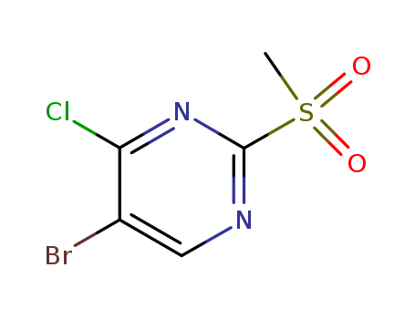 Pyrimidine,5-bromo-4-chloro-2-(methylsulfonyl)- cas  79091-24-0