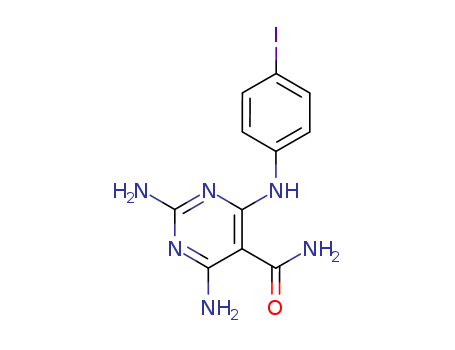 5-Pyrimidinecarboxamide,2,4-diamino-6-[(4-iodophenyl)amino]-