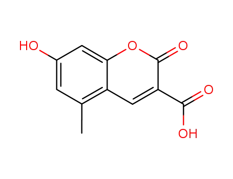 7-hydroxy-5-methyl-2-oxo-2<i>H</i>-chromene-3-carboxylic acid
