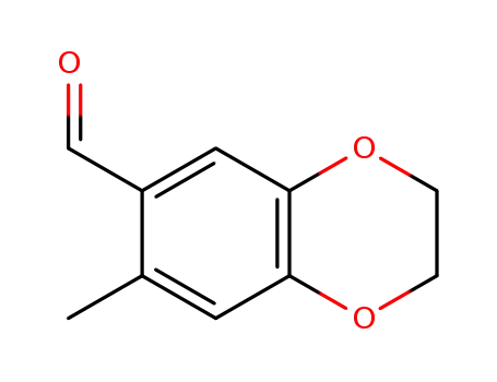Molecular Structure of 724791-20-2 (7-methyl-2,3-dihydro-1,4-benzodioxine-6-carbaldehyde(SALTDATA: FREE))