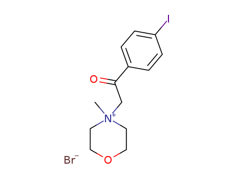 Morpholinium,4-[2-(4-iodophenyl)-2-oxoethyl]-4-methyl-, bromide (1:1) cas  7248-93-3