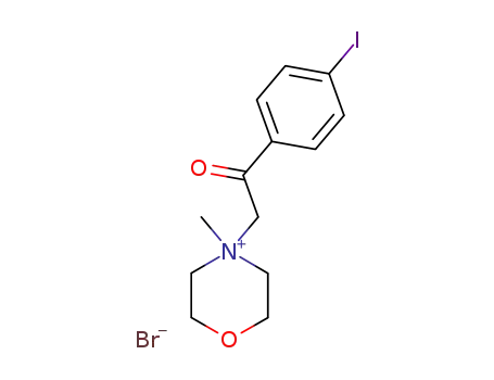 Molecular Structure of 7248-93-3 (4-[2-(4-iodophenyl)-2-oxoethyl]-4-methylmorpholin-4-ium)