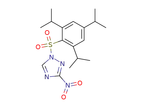 Molecular Structure of 73118-37-3 (1-(2,4,6-TRIISOPROPYLBENZENESULFONYL)-3-NITRO-1H-1,2,4-TRIAZOLE)