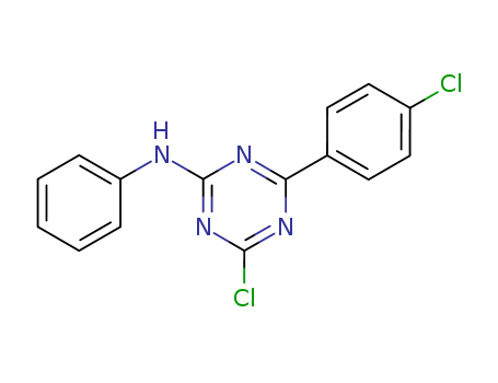 7296-12-0,4-chloro-6-(4-chlorophenyl)-N-phenyl-1,3,5-triazin-2-amine,