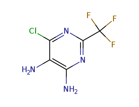 709-57-9,6-Chloro-2-(trifluoromethyl)-4,5-pyrimidinediamine,Pyrimidine,4,5-diamino-6-chloro-2-(trifluoromethyl)- (7CI,8CI); NSC 56144