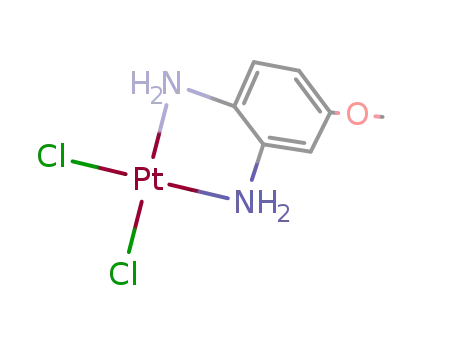 Molecular Structure of 72595-97-2 (4-methoxybenzene-1,2-diamine - dichloroplatinum (1:1))