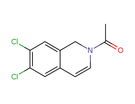 Molecular Structure of 73261-86-6 (1-(6,7-Dichloroisoquinolin-2(1H)-yl)ethan-1-one)
