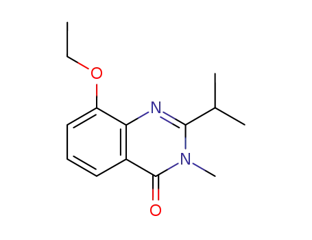 Molecular Structure of 71182-30-4 (4(3H)-Quinazolinone,  8-ethoxy-3-methyl-2-(1-methylethyl)-)