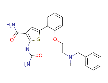 3-ThiophenecarboxaMide, 2-[(aMinocarbonyl)aMino]-5-[2-[2-[Methyl(phenylMethyl)aMino]ethoxy]phenyl]-