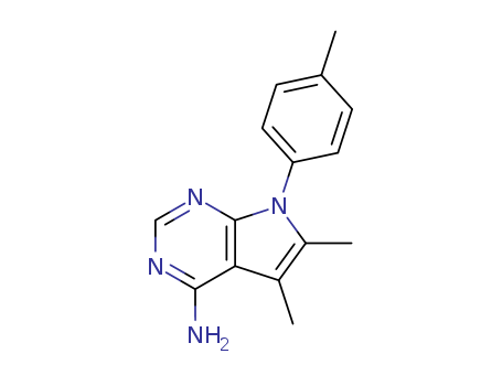 72578-43-9,5,6-DIMETHYL-7-(4-METHYLPHENYL)-7H-PYRROLO[2,3-D]PYRIMIDIN-4-AMINE,1H-Pyrrolo[2,3-d]pyrimidin-4-amine,5,6-dimethyl-7-(4-methylphenyl)- (9CI)