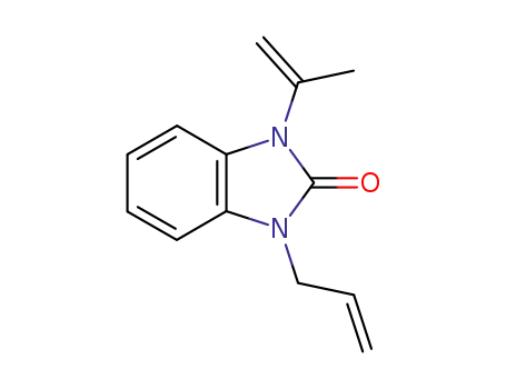 Molecular Structure of 77556-85-5 (1-Allyl-3-isopropenyl-1,3-dihydro-benzoimidazol-2-one)