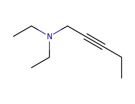 Molecular Structure of 73117-10-9 (1-DIETHYLAMINO-2-PENTYNE)