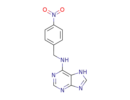 Molecular Structure of 73215-03-9 (9-(PARA-NITROBENZYL)ADENINE)
