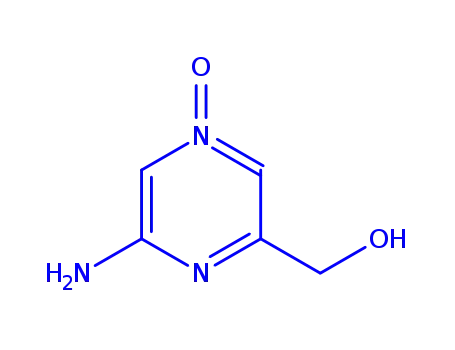 Molecular Structure of 72788-85-3 (Pyrazinemethanol, 6-amino-, 4-oxide (9CI))