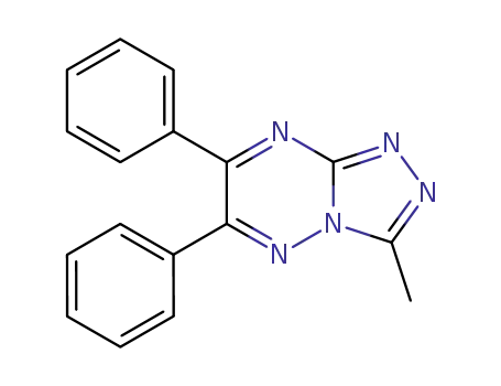 Molecular Structure of 73109-62-3 (3-methyl-6,7-diphenyl[1,2,4]triazolo[4,3-b][1,2,4]triazine)