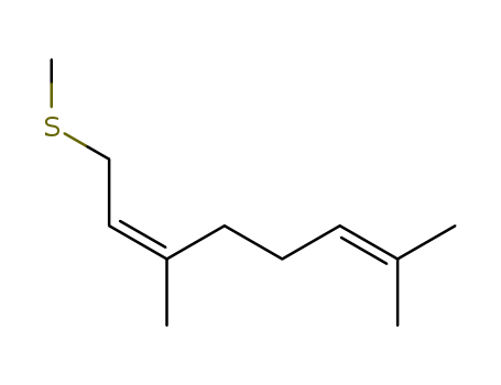 72894-08-7,Methyl[(Z)-3,7-dimethyl-2,6-octadienyl] sulfide,