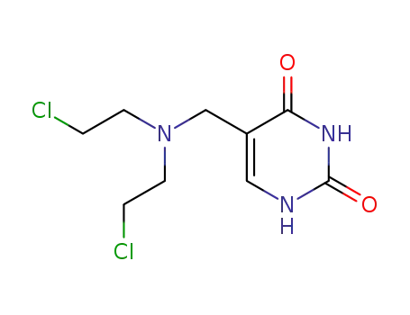 2,4(1H,3H)-Pyrimidinedione, 5-((bis(2-chloroethyl)amino)methyl)-