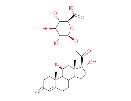 [2-[(8S,9S,10R,11R,13S,14S,17R)-11,17-dihydroxy-10,13-dimethyl-3-oxo-2 ,6,7,8,9,11,12,14,15,16-decahydro-1H-cyclopenta[a]phenanthren-17-yl]-2 -oxo-ethyl] (2S,3S,4S,5R)-2,3,4,5-tetrahydroxy-6-oxo-hexanoate