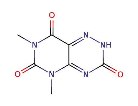 Molecular Structure of 7271-90-1 (5,7-dimethylpyrimido[4,5-e][1,2,4]triazine-3,6,8(2H,5H,7H)-trione)