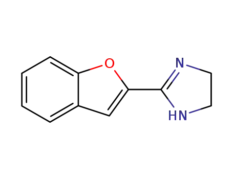 Molecular Structure of 72583-92-7 (1H-Imidazole, 2-(2-benzofuranyl)-4,5-dihydro-)