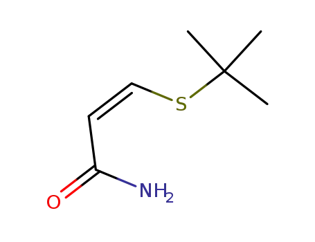 Molecular Structure of 871-39-6 (3-(tert-butylsulfanyl)prop-2-enamide)