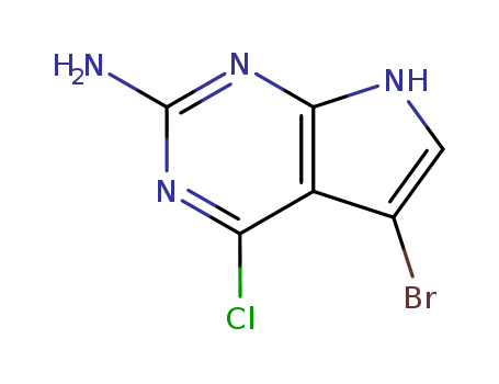 5-BROMO-4-CHLORO-1H-PYRROLO[2,3-D]PYRIMIDIN-2-AMINE