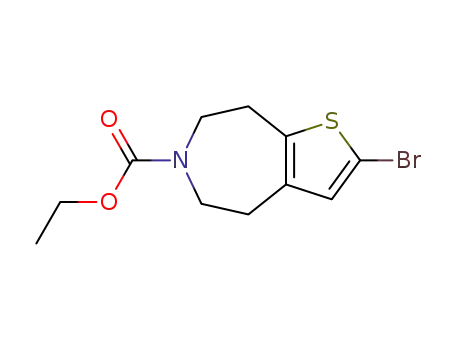 2-BROMO-4,5,7,8-TETRAHYDRO-6H-THIENO[2,3-D]AZEPINE-6-CARBOXYLIC ACID, ETHYL ESTER
