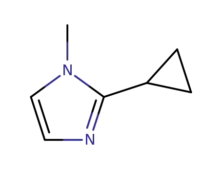 Molecular Structure of 871507-60-7 (2-cyclopropyl-1-Methyl-1H-iMidazole)