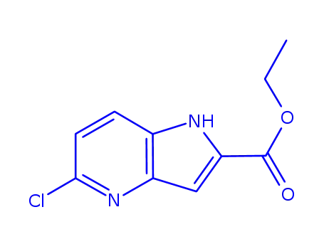 Molecular Structure of 800401-62-1 (Ethyl 5-chloro-1H-pyrrolo[3,2-b]pyridine-2-carboxylate)