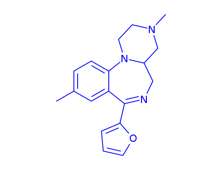 87566-39-0,7-furan-2-yl-3,9-dimethyl-1,2,3,4,4a,5-hexahydropyrazino[1,2-a][1,4]benzodiazepine,