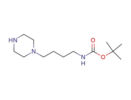Molecular Structure of 874831-61-5 (1-(4-BOC-AMINOBUTYL)PIPERAZINE)