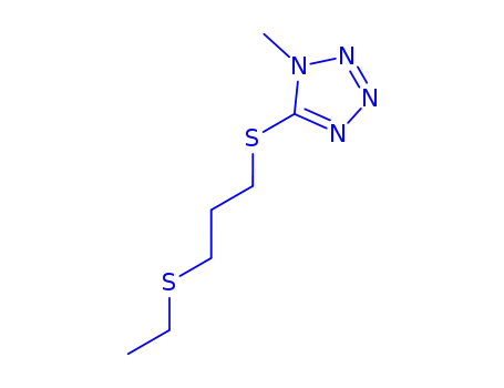 1H-Tetrazole, 5-((3-(ethylthio)propyl)thio)-1-methyl-
