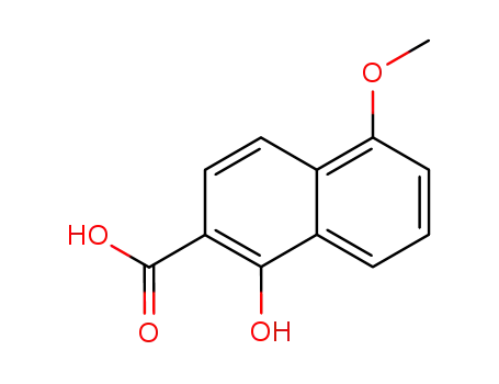 Molecular Structure of 79786-98-4 (3-Hydroxy-7-methoxy-2-naphthalene carboxylic acid sodium salt)