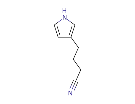 Molecular Structure of 874-91-9 (4-(1H-Pyrrol-3-yl)butanenitrile)