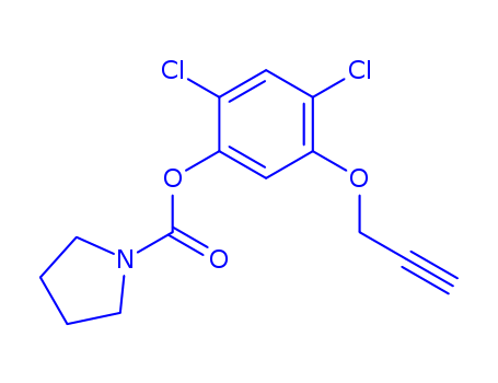 87365-63-7,2,4-dichloro-5-(prop-2-yn-1-yloxy)phenyl pyrrolidine-1-carboxylate,
