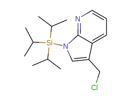 1H-Pyrrolo[2,3-b]pyridine, 3-(chloroMethyl)-1-[tris(1-Methylethyl)silyl]-