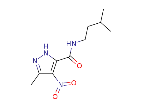 5-Methyl-N-(3-methylbutyl)-4-nitro-1H-pyrazole-3-carboxamide