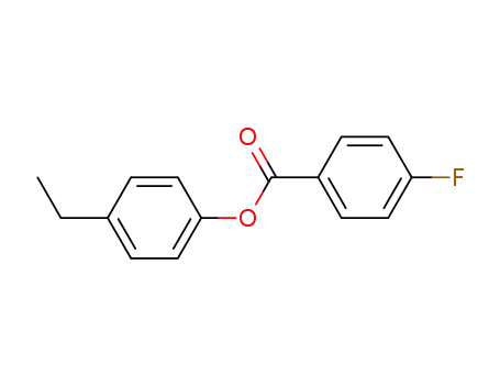 Molecular Structure of 80079-06-7 (4-ethylphenyl 4-fluorobenzoate)