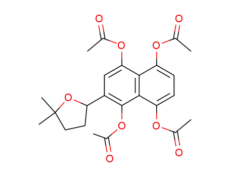 Molecular Structure of 80186-91-0 (cycloalkannin leucoacetate)